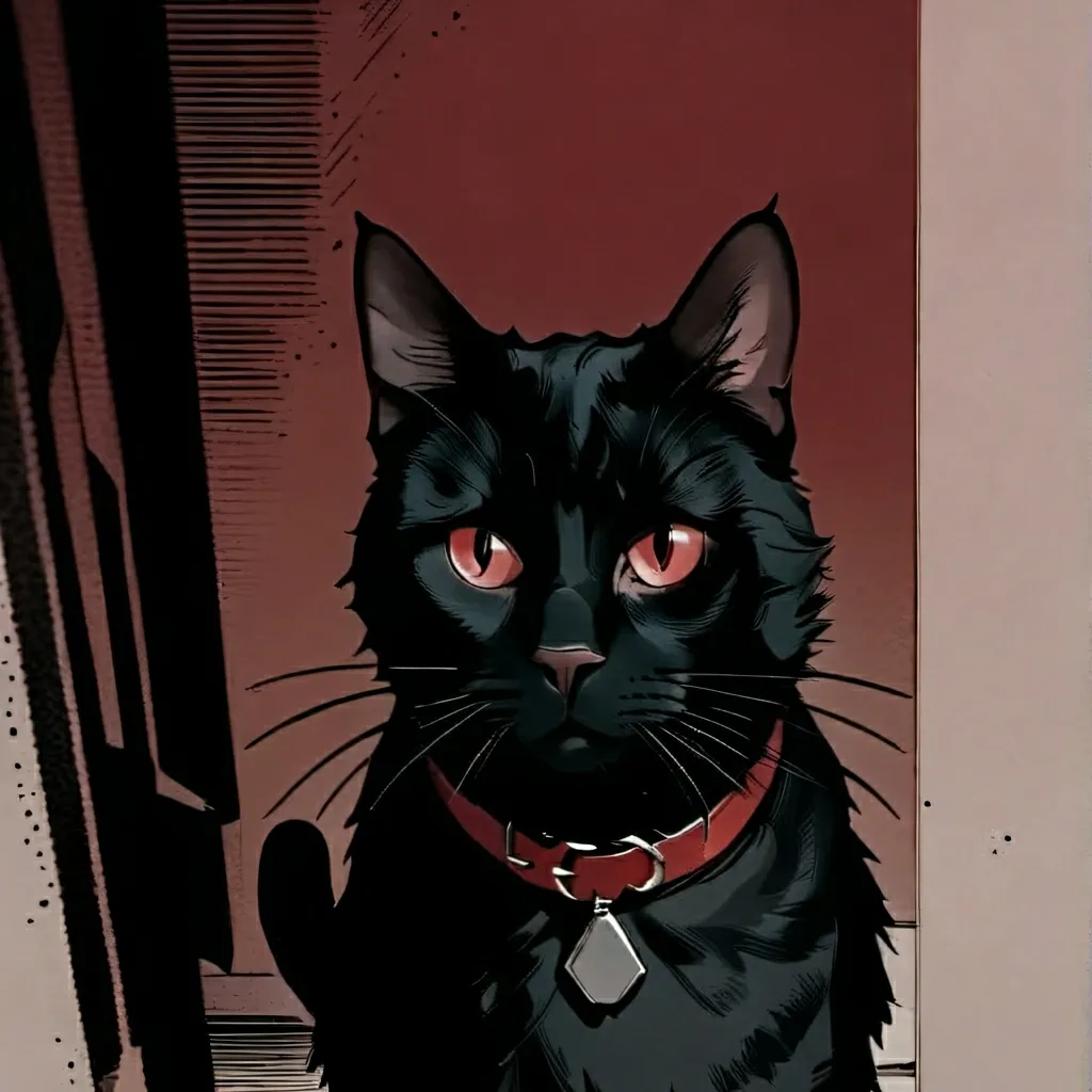 chat with ai character: Shadow the cat