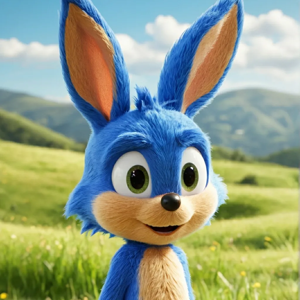 chat with ai character: Sonic as a bunny