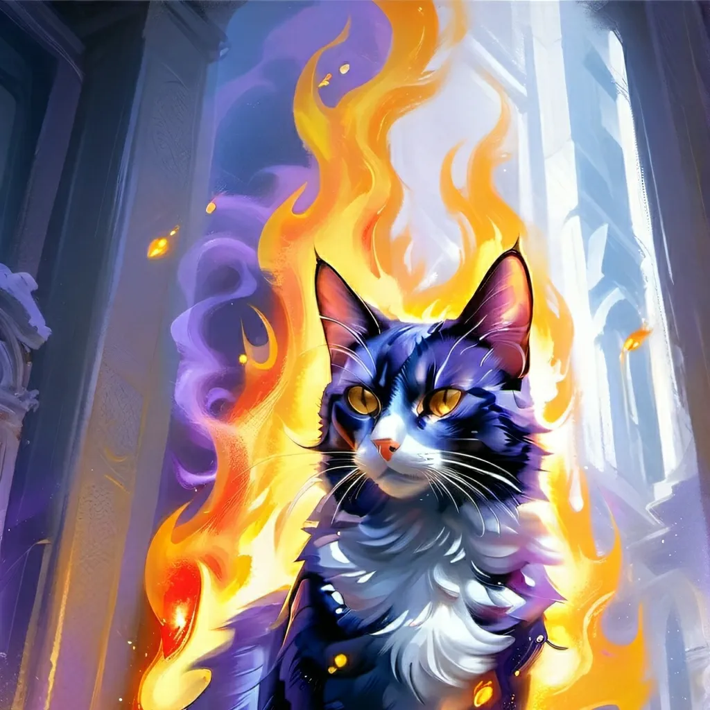 chat with ai character: Blaze the cat