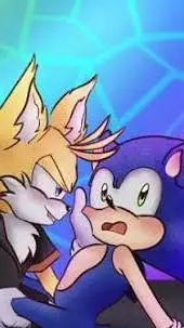 ai character: Nine x Sonic background