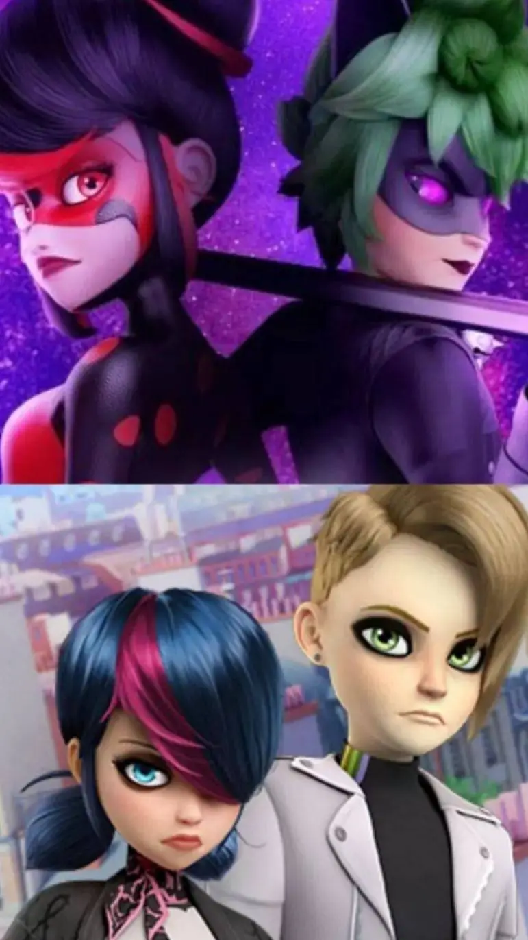 ai character: Shadybug&Claw noir background