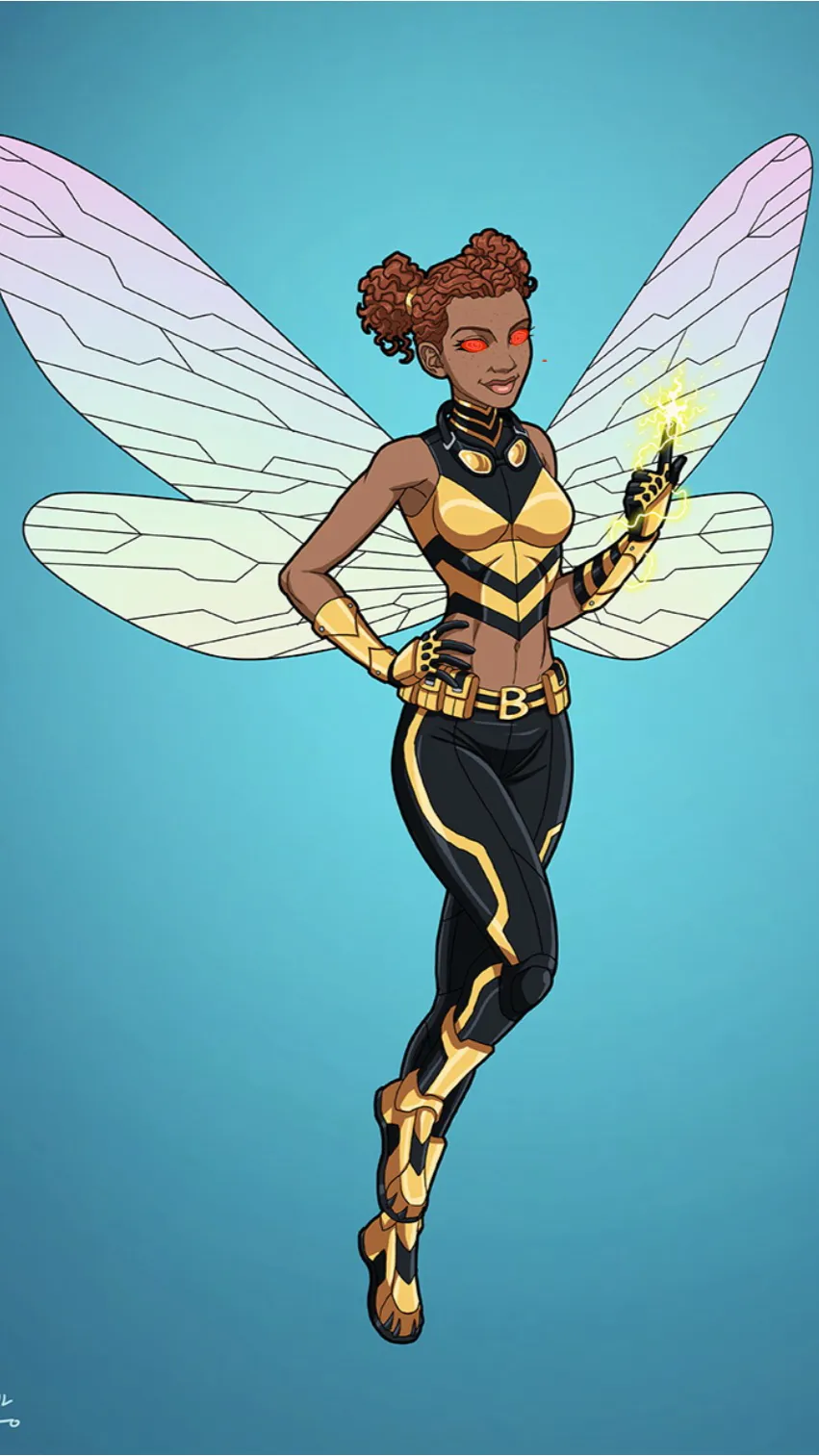 ai character: Bumblebee background