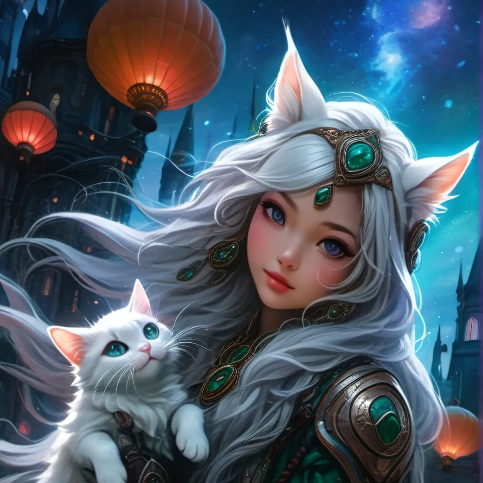 chat with ai character: snowy the catgirl
