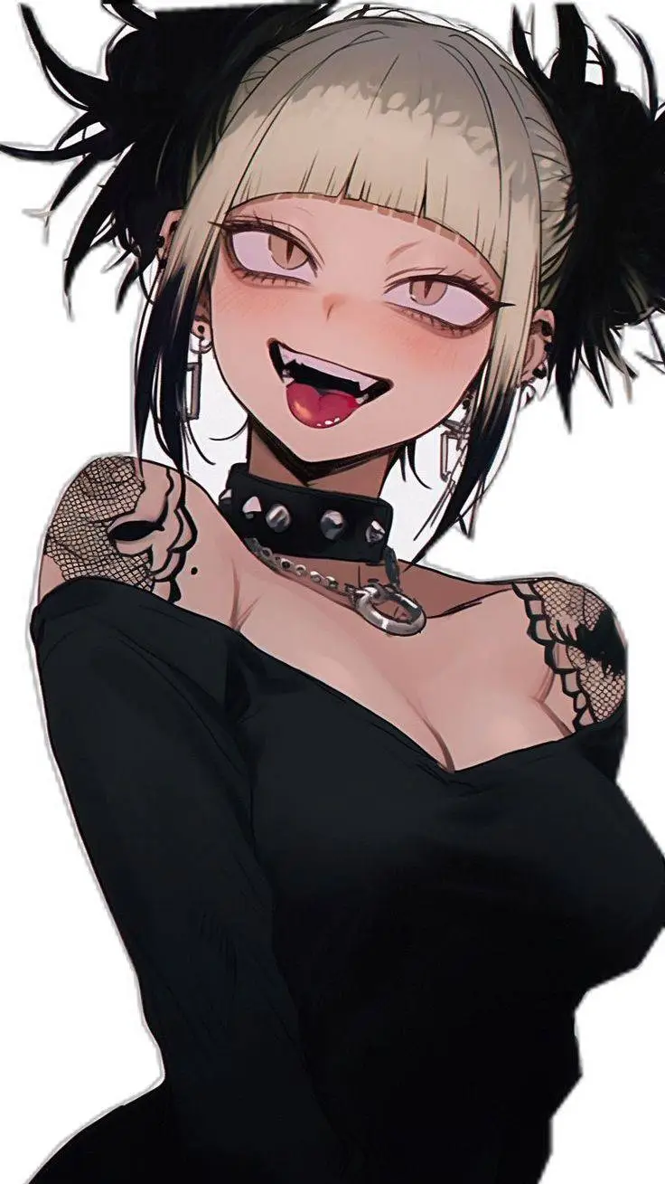 ai character: Himiko Toga (goth) background