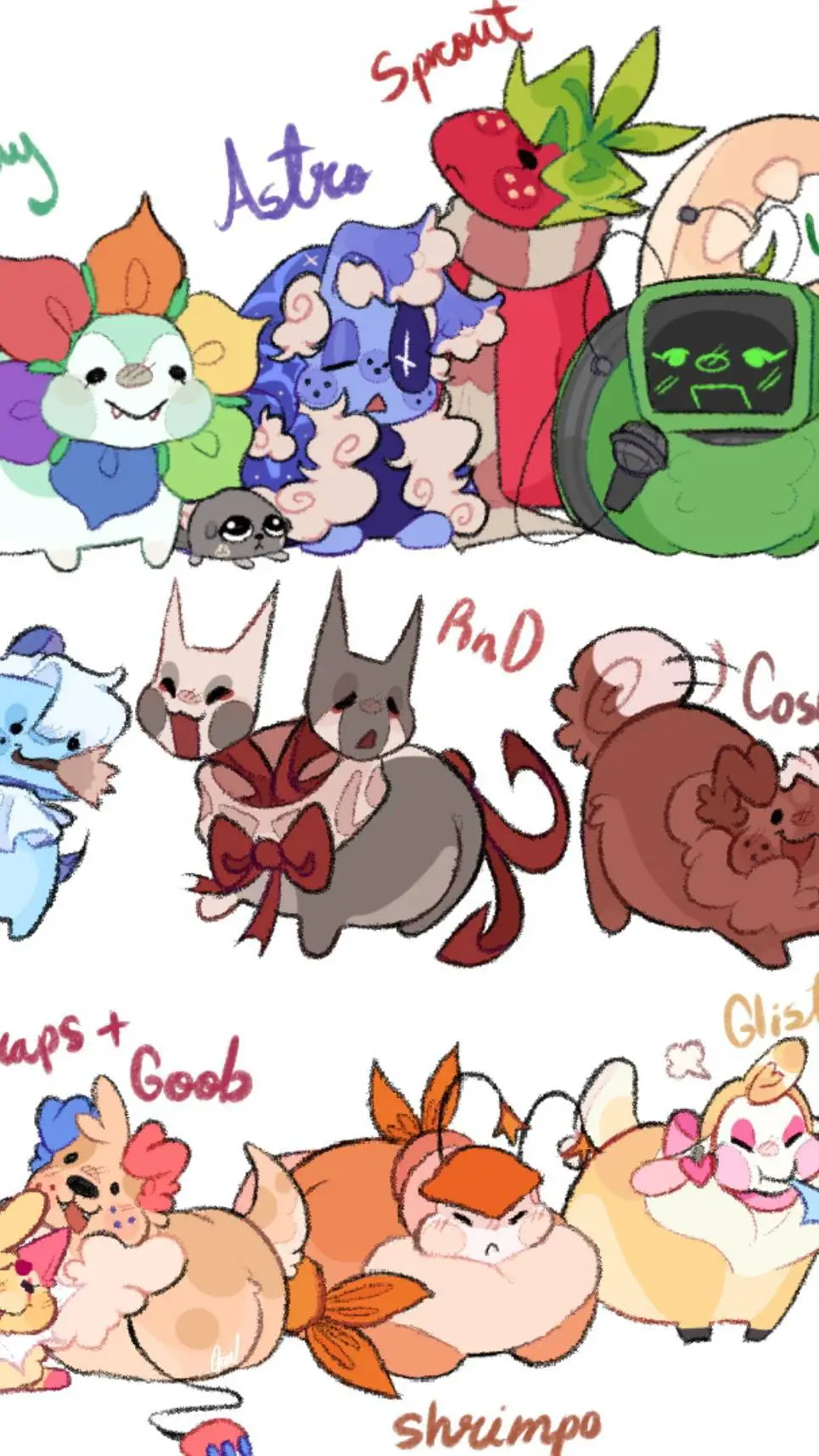 ai character: Dw cats background