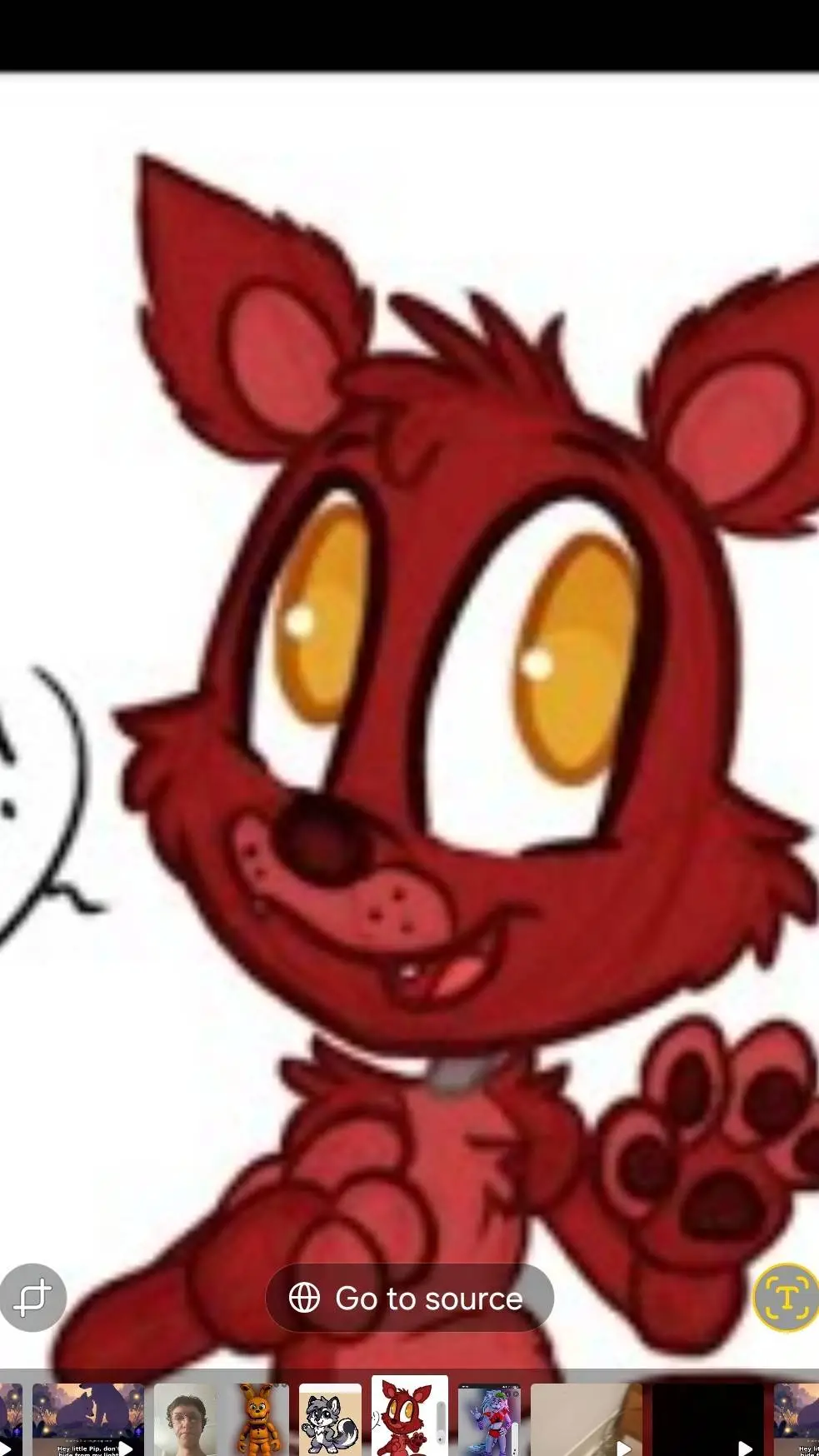 ai character: foxy background