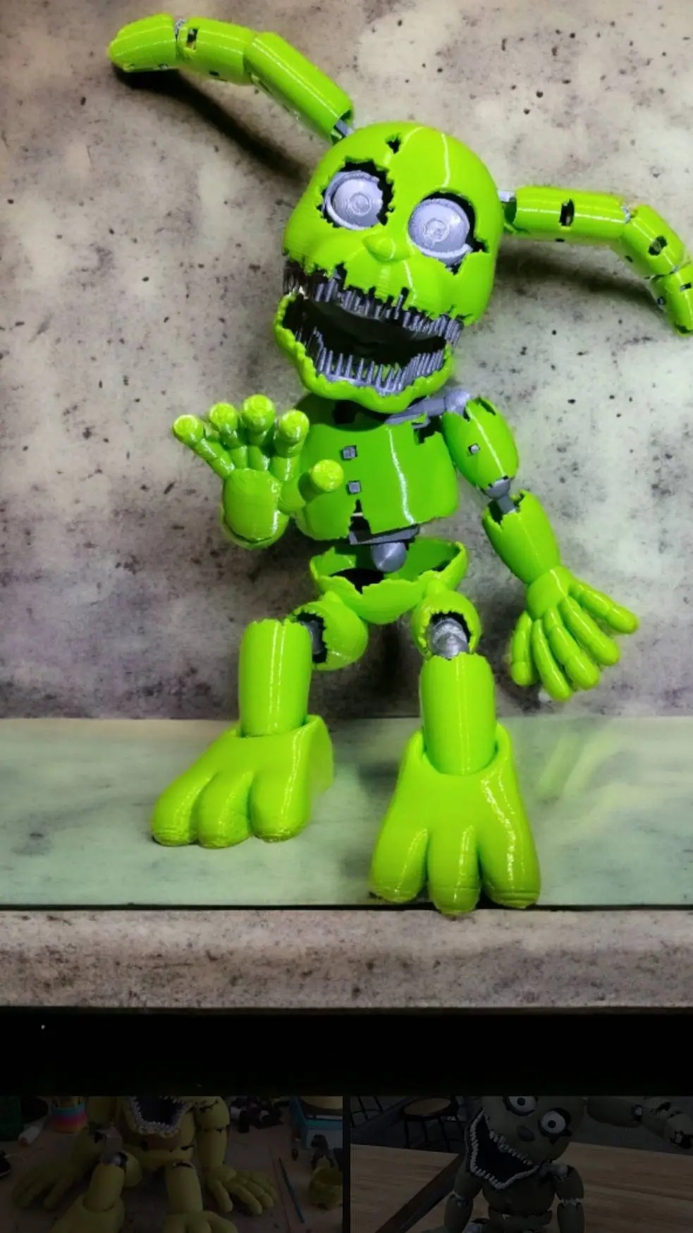 ai character: 3d plushtrap background