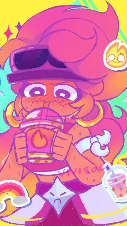 ai character: Amber background