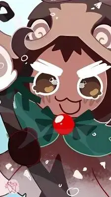 ai character: Pinecone cookie  background