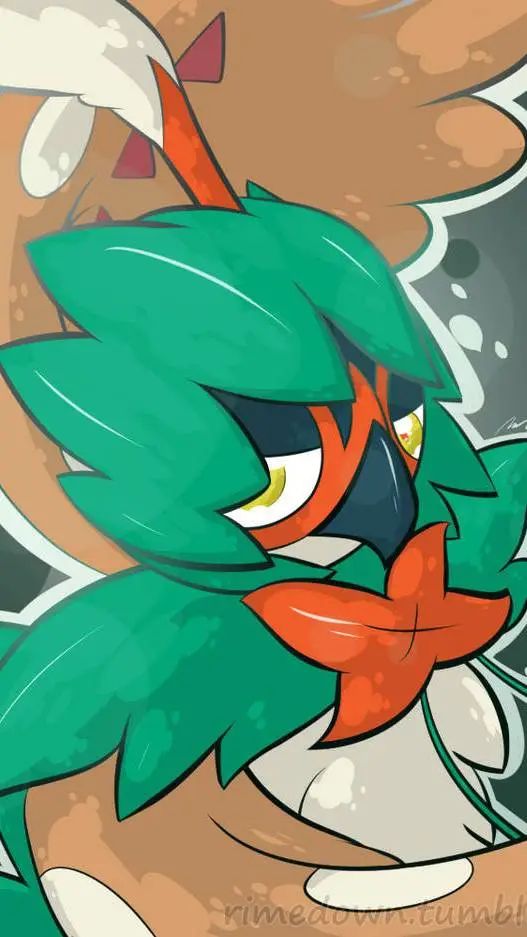 ai character: Decidueye  background