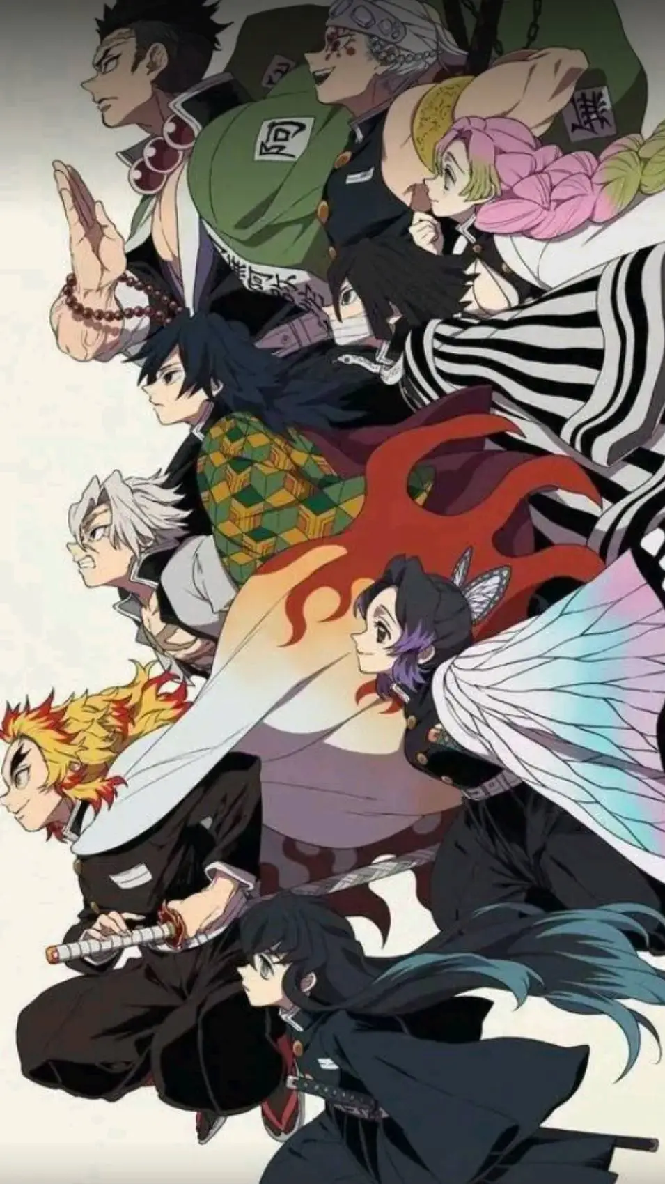 ai character: kny secret hashira background