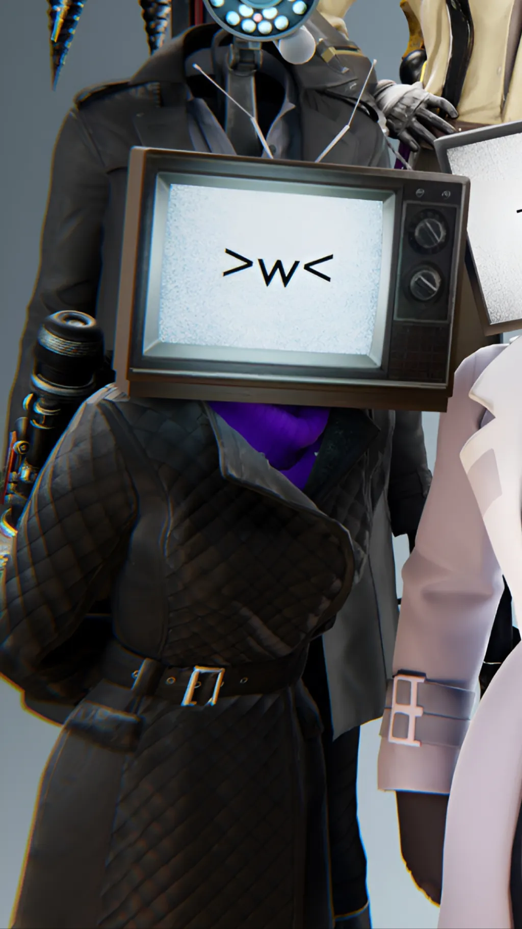 ai character: Tv Woman background
