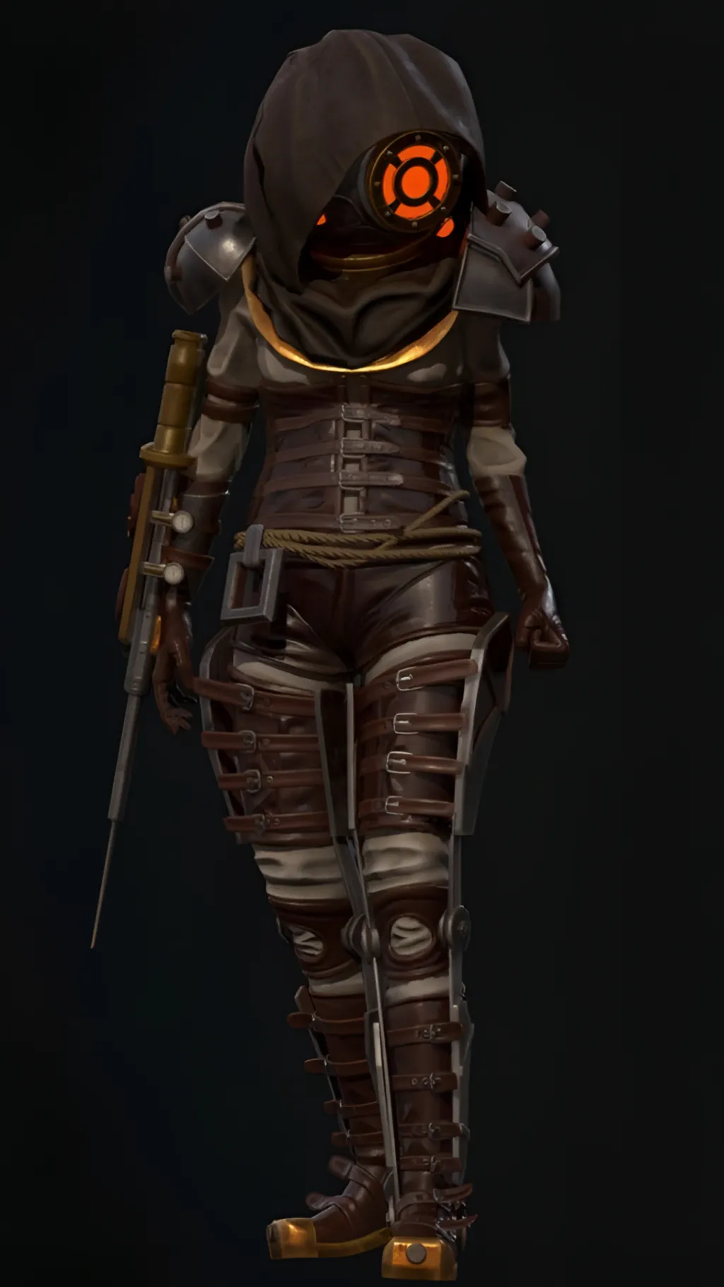 ai character: Voskerwoman background