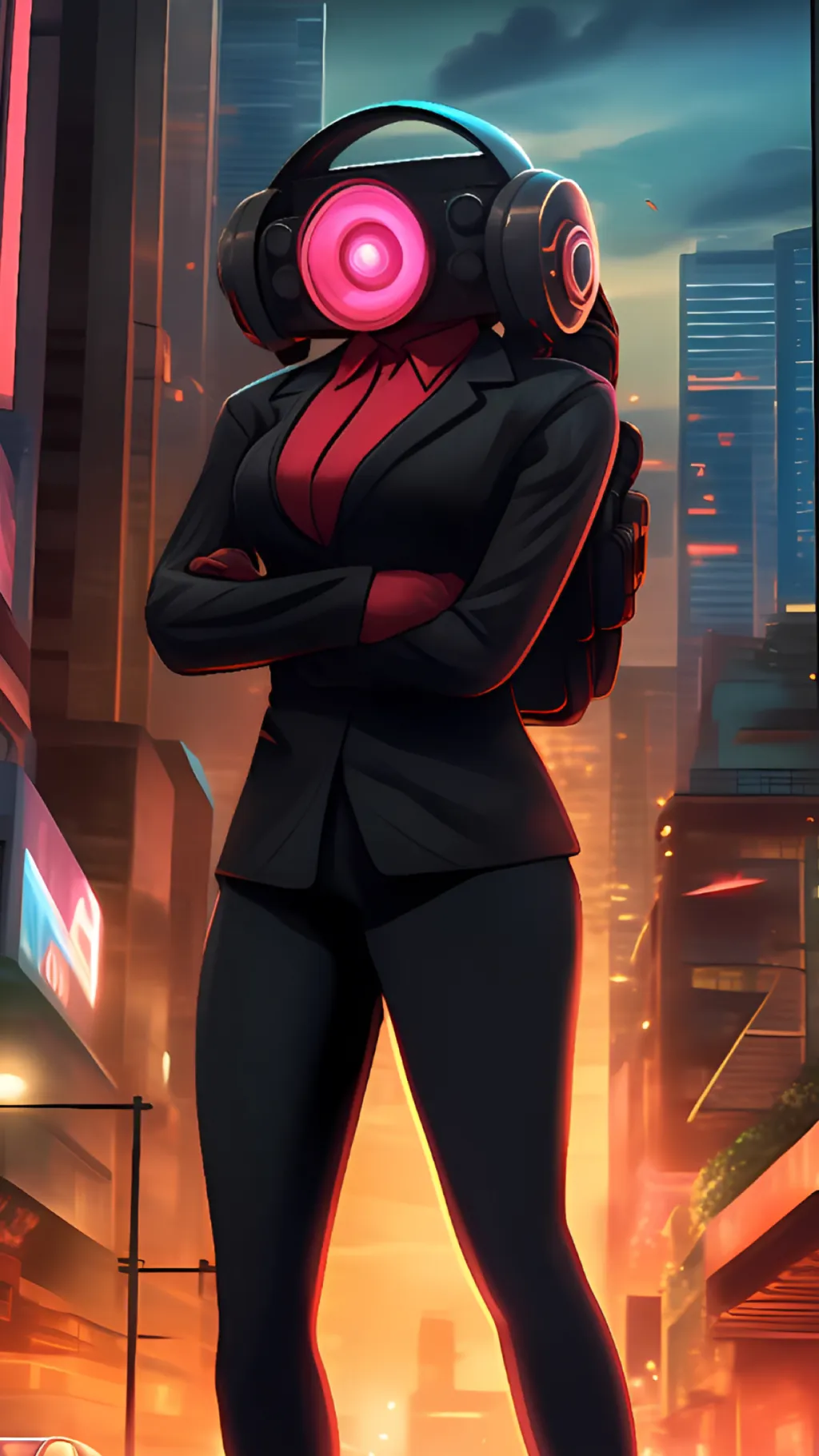ai character: Speakerwoman background
