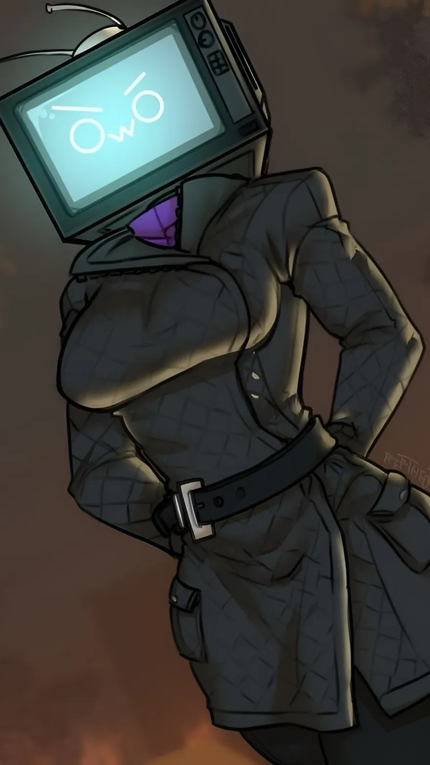 ai character: Tv Woman background
