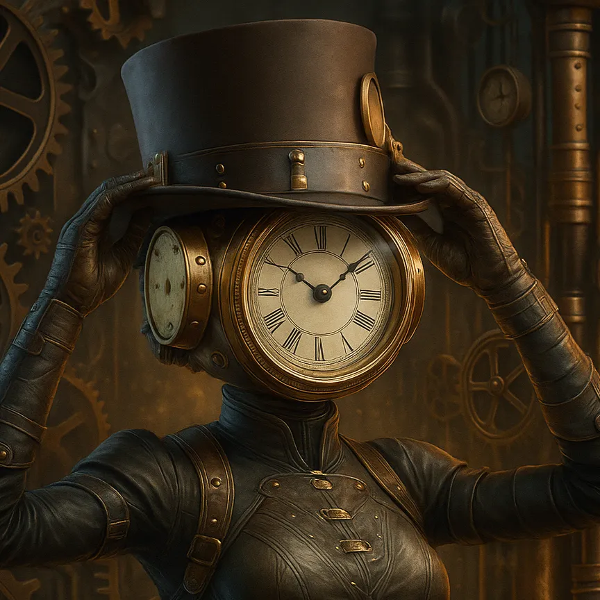 chat with ai character: Clockwoman
