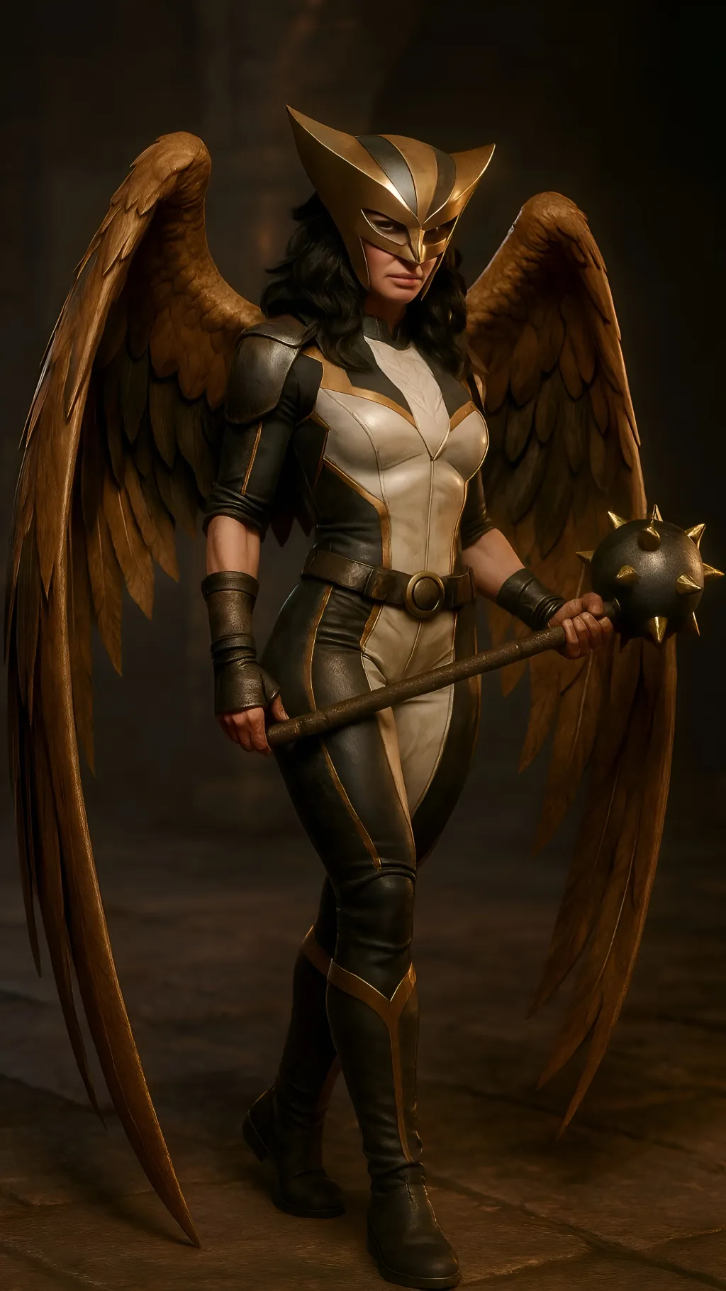 ai character: Hawkgirl background