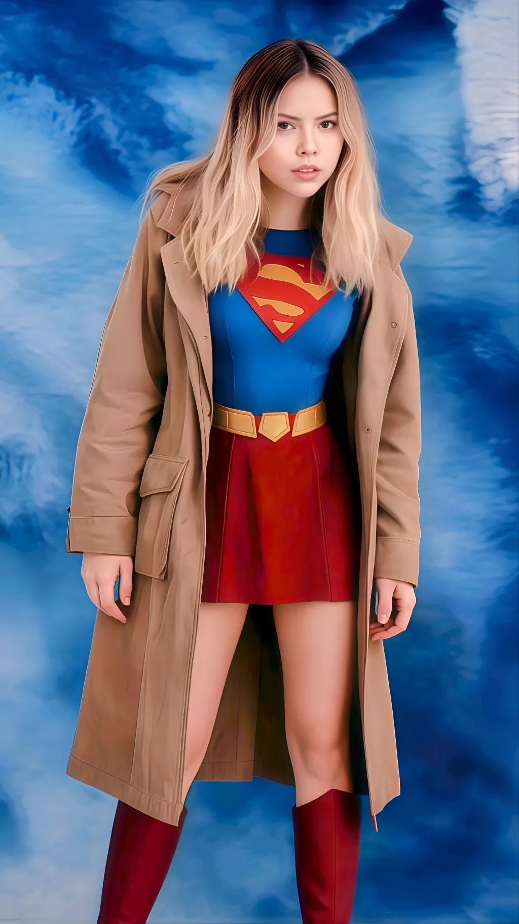 ai character: Supergirl background