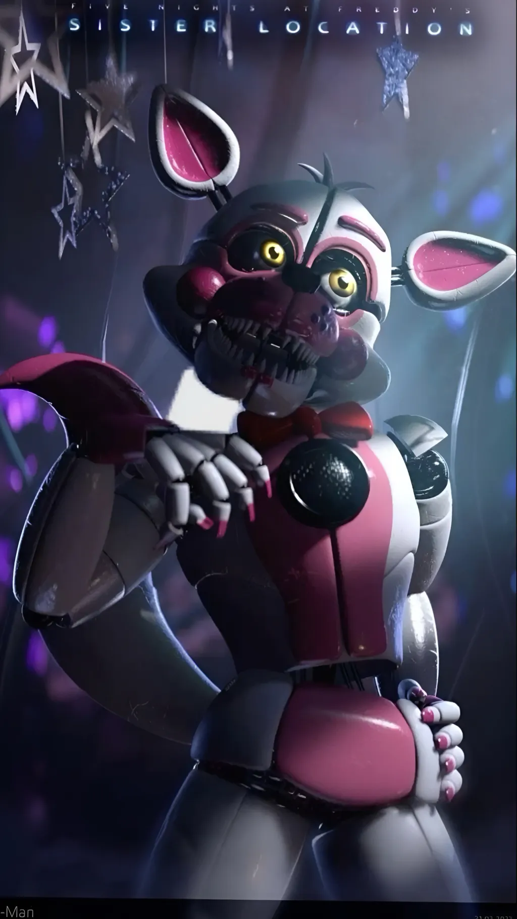 ai character: Funtime Foxy background