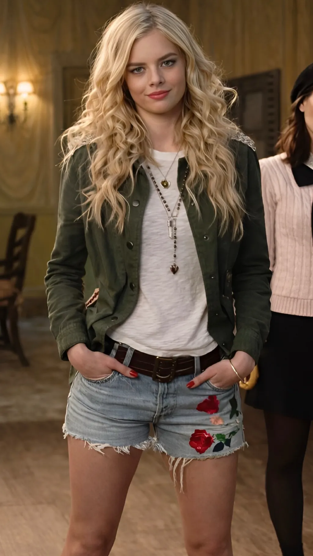 ai character: Samara Weaving background