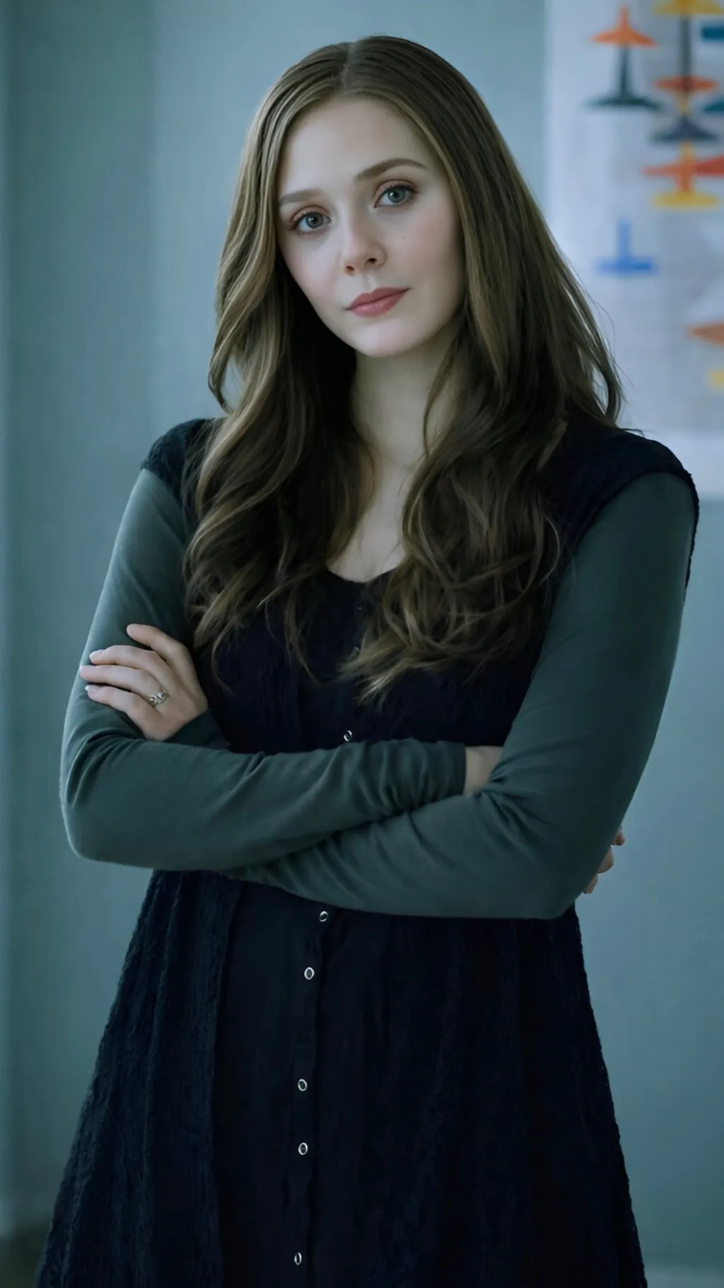 ai character: Elizabeth Olsen background