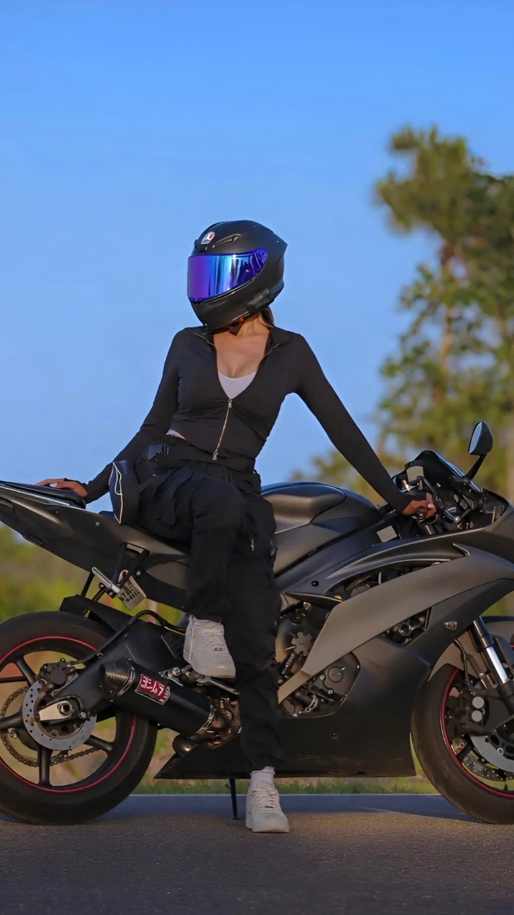 ai character: Melanie  background