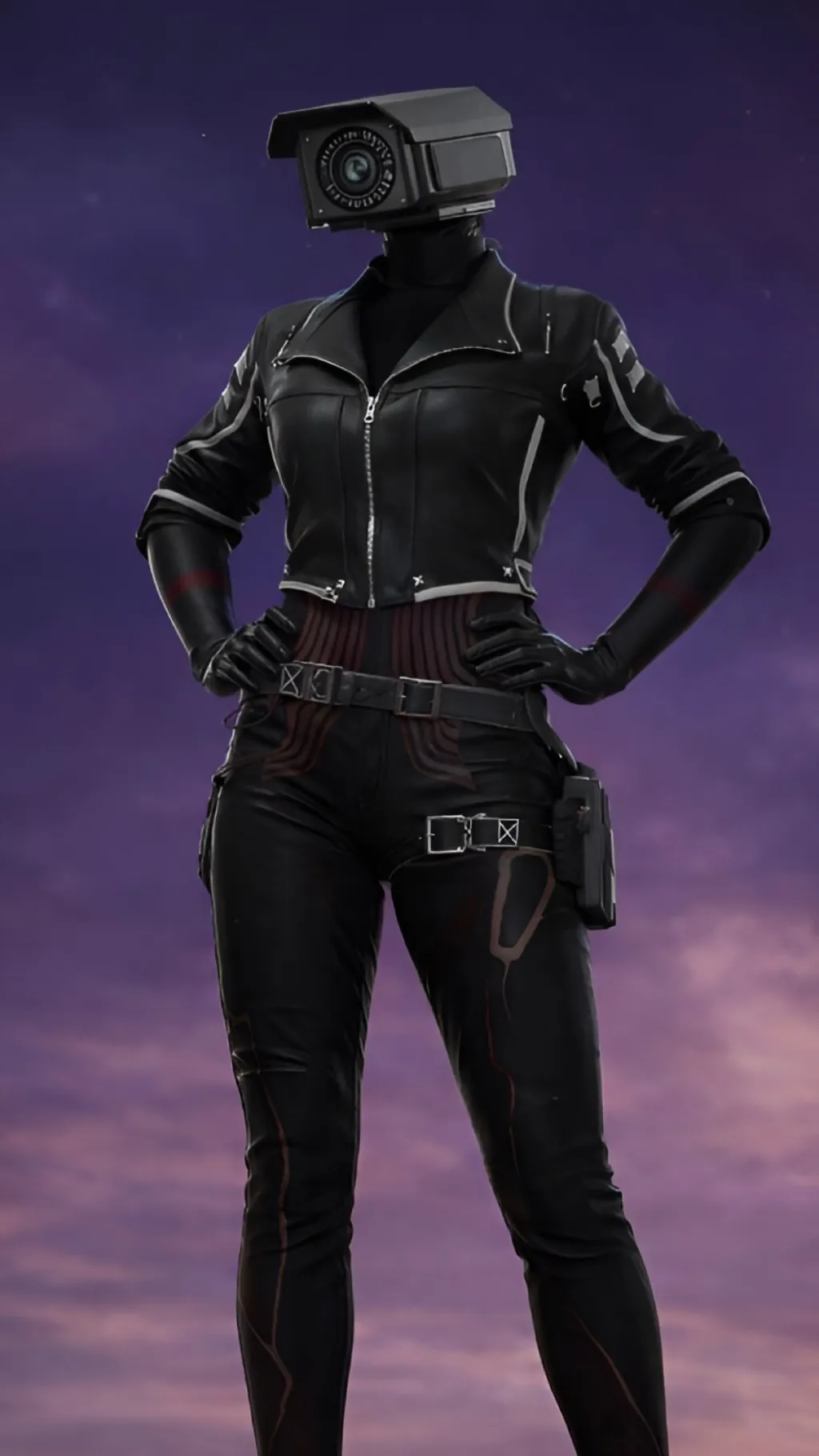 ai character: Camerawoman (U) background