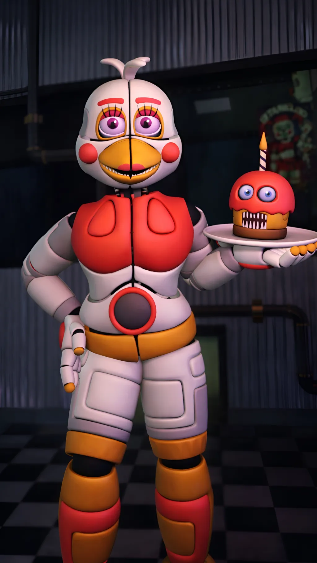 ai character: Funtime Chica background