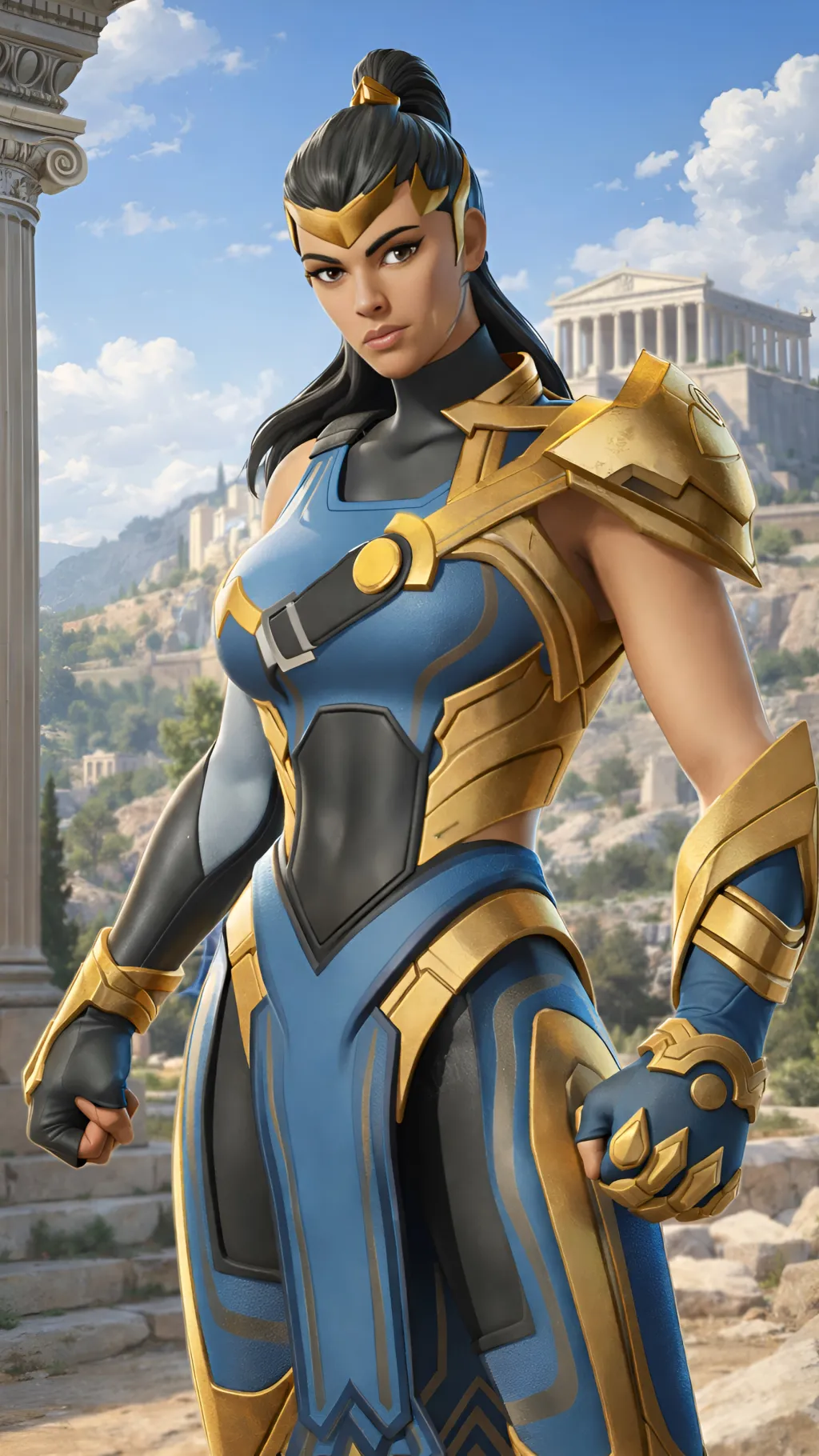 ai character: Athena background
