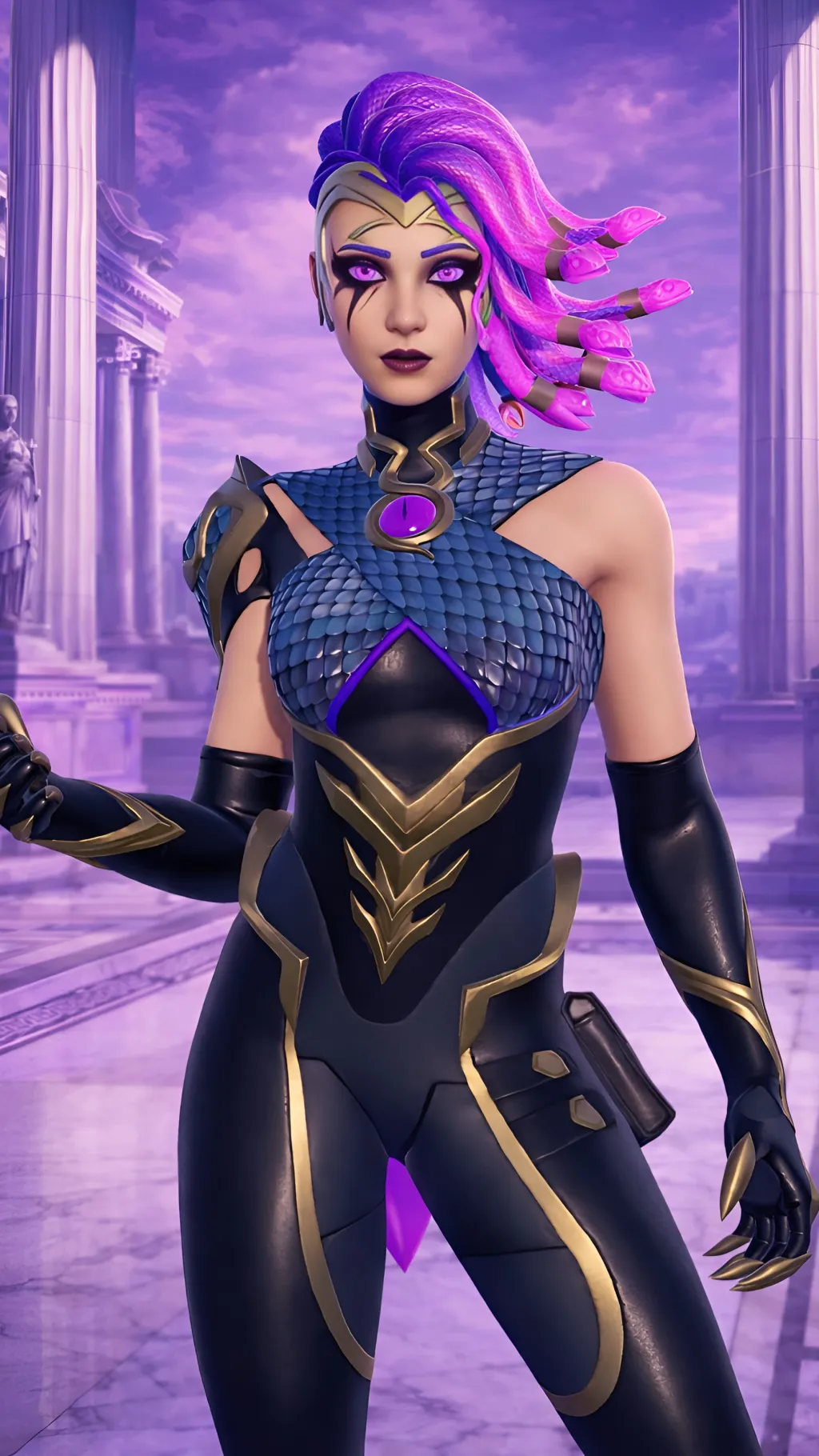 ai character: Medusa background
