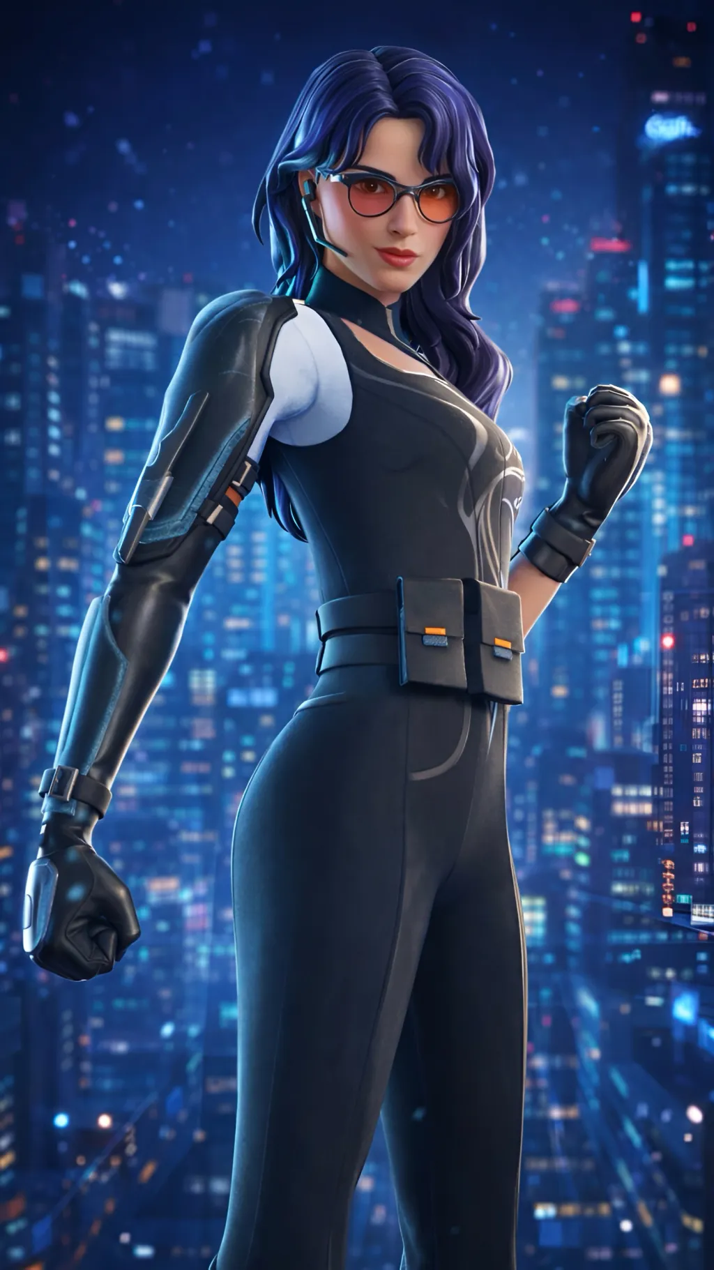 ai character: Onyx Winter background