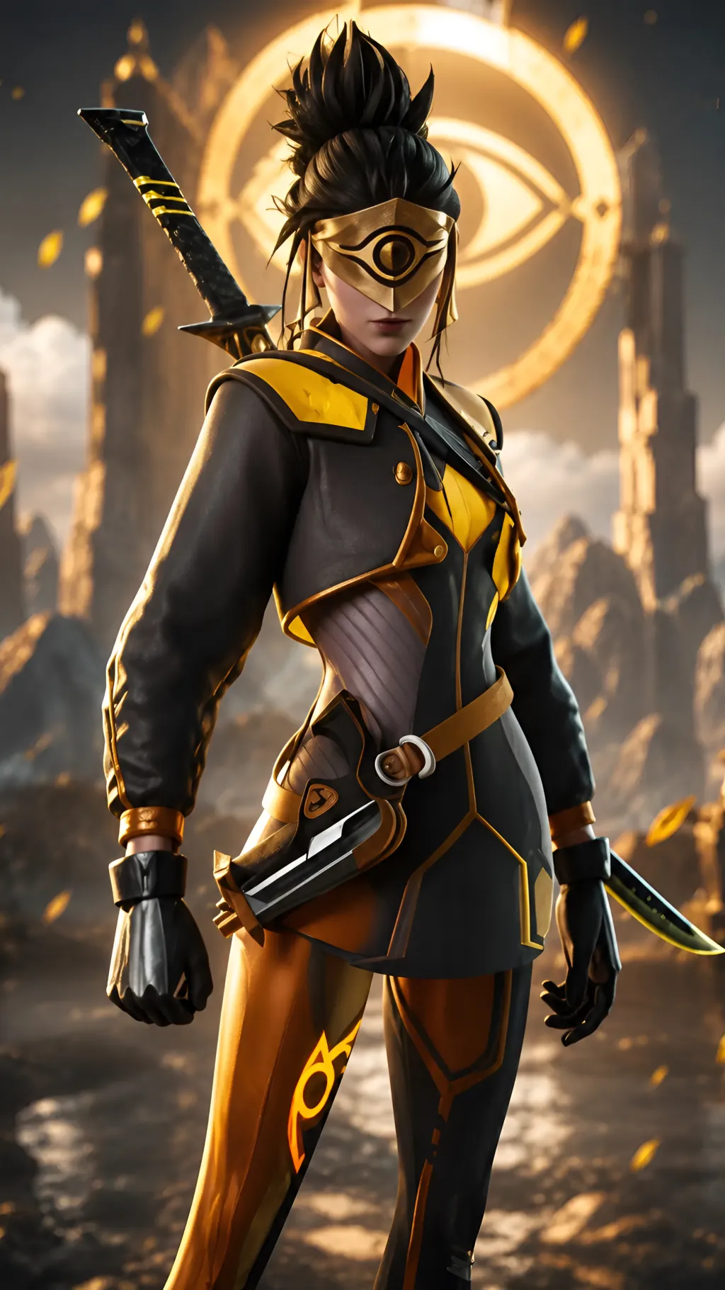 ai character: The Voidblade background