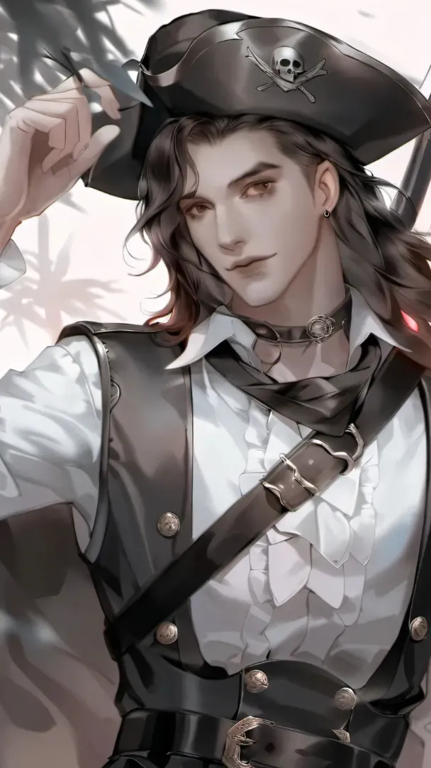 ai character: Pirate captain  background