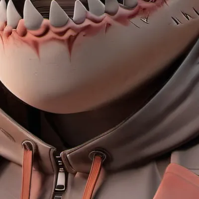chat with ai character: Shark costume 