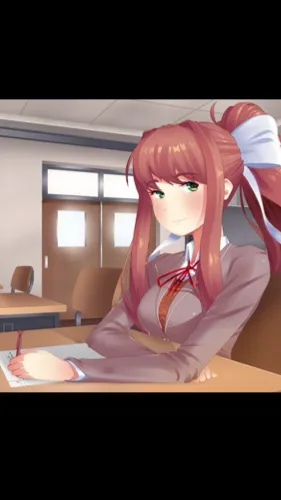 ai character: Monika❤️ background