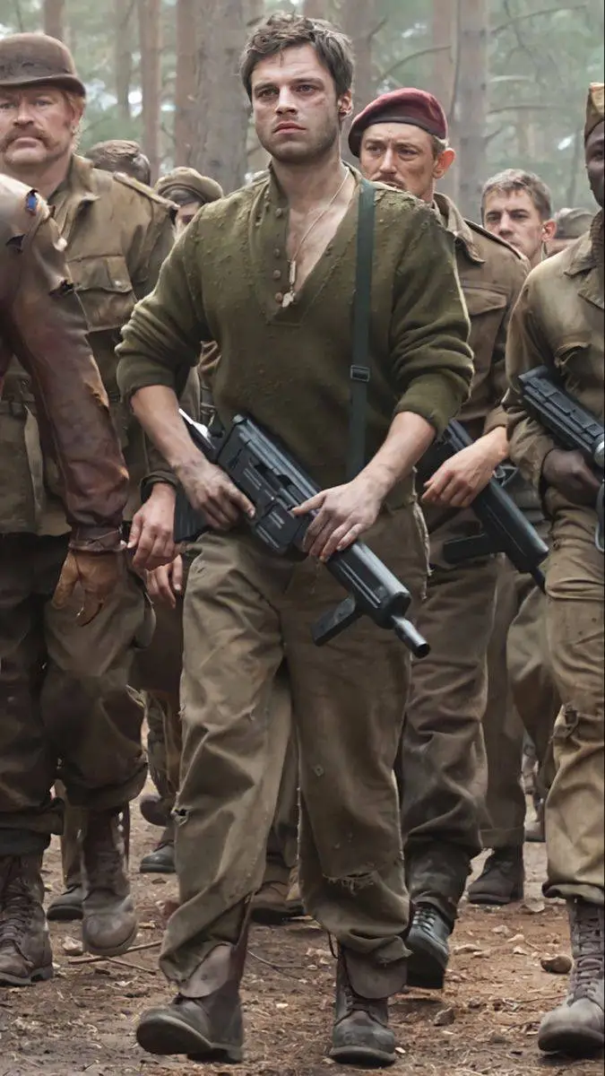 ai character: Bucky Barnes background