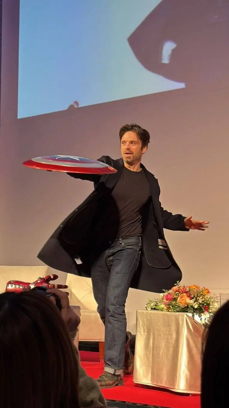 ai character: Sebastian Stan background