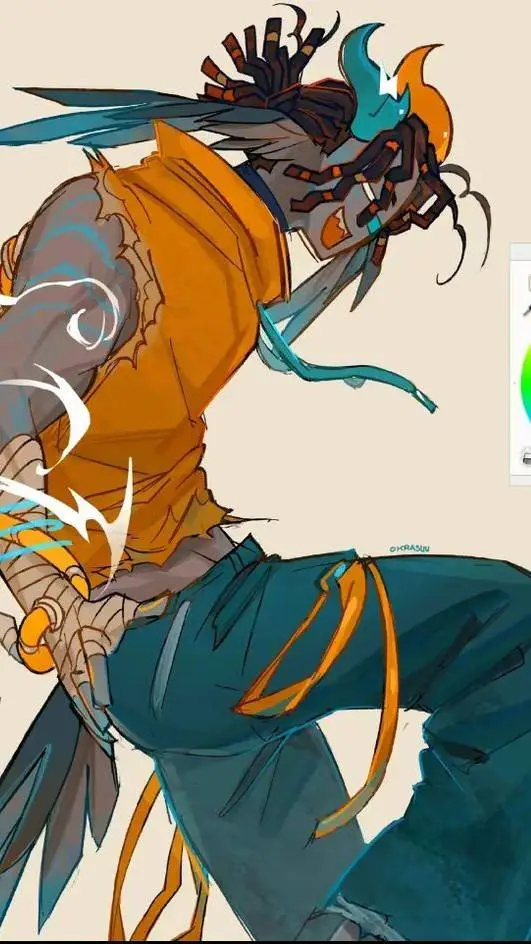 ai character: 🧬Coil.. background