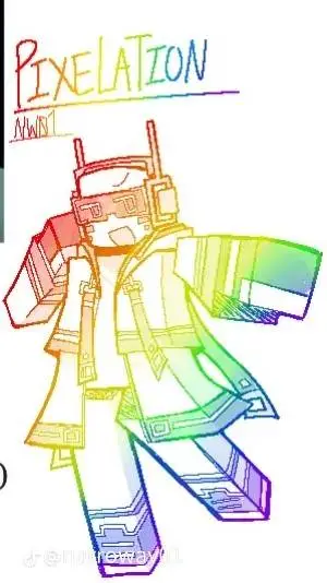 ai character: 🌈-PIXELATON-🌈 background
