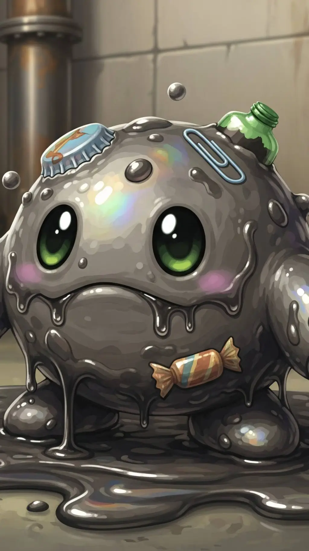 ai character: Slysludge background