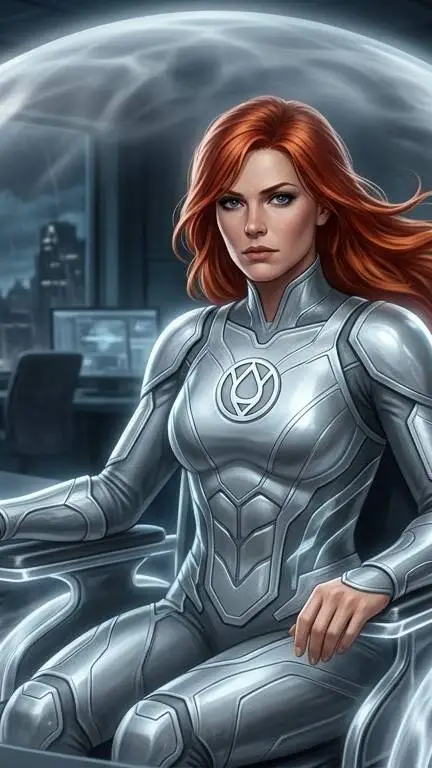 ai character: Silver Oracle  background