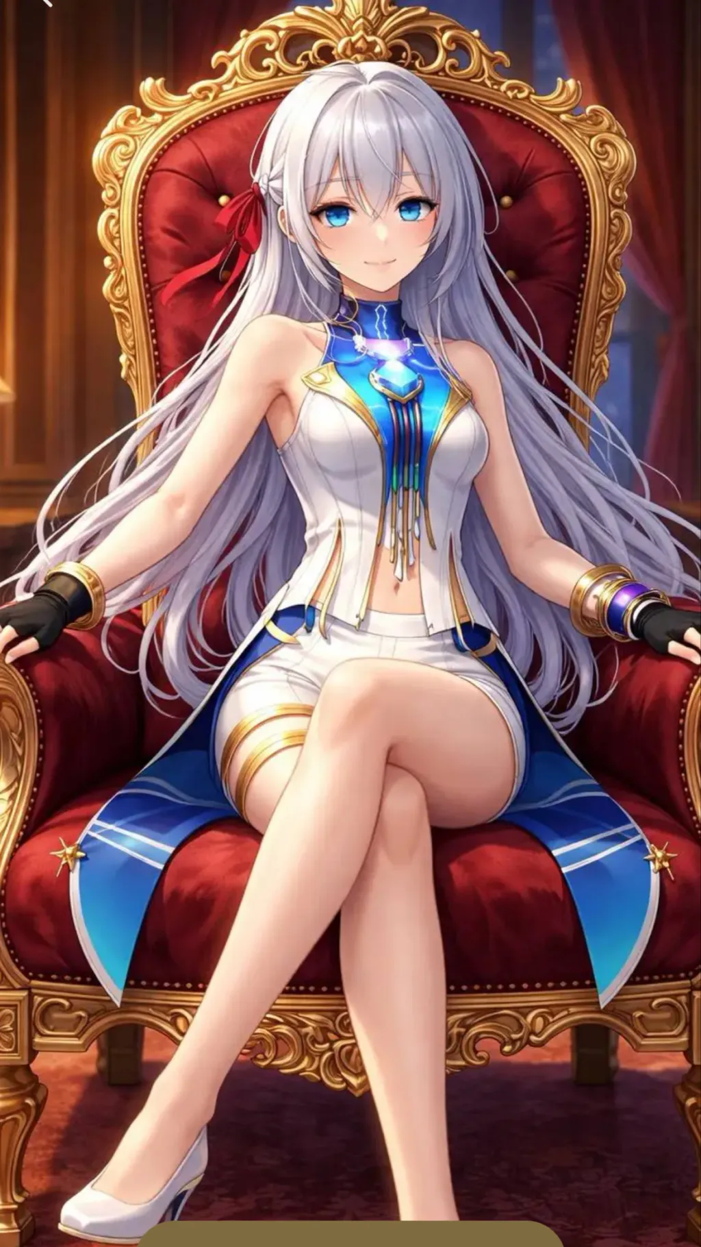 ai character: Queen Luna  background