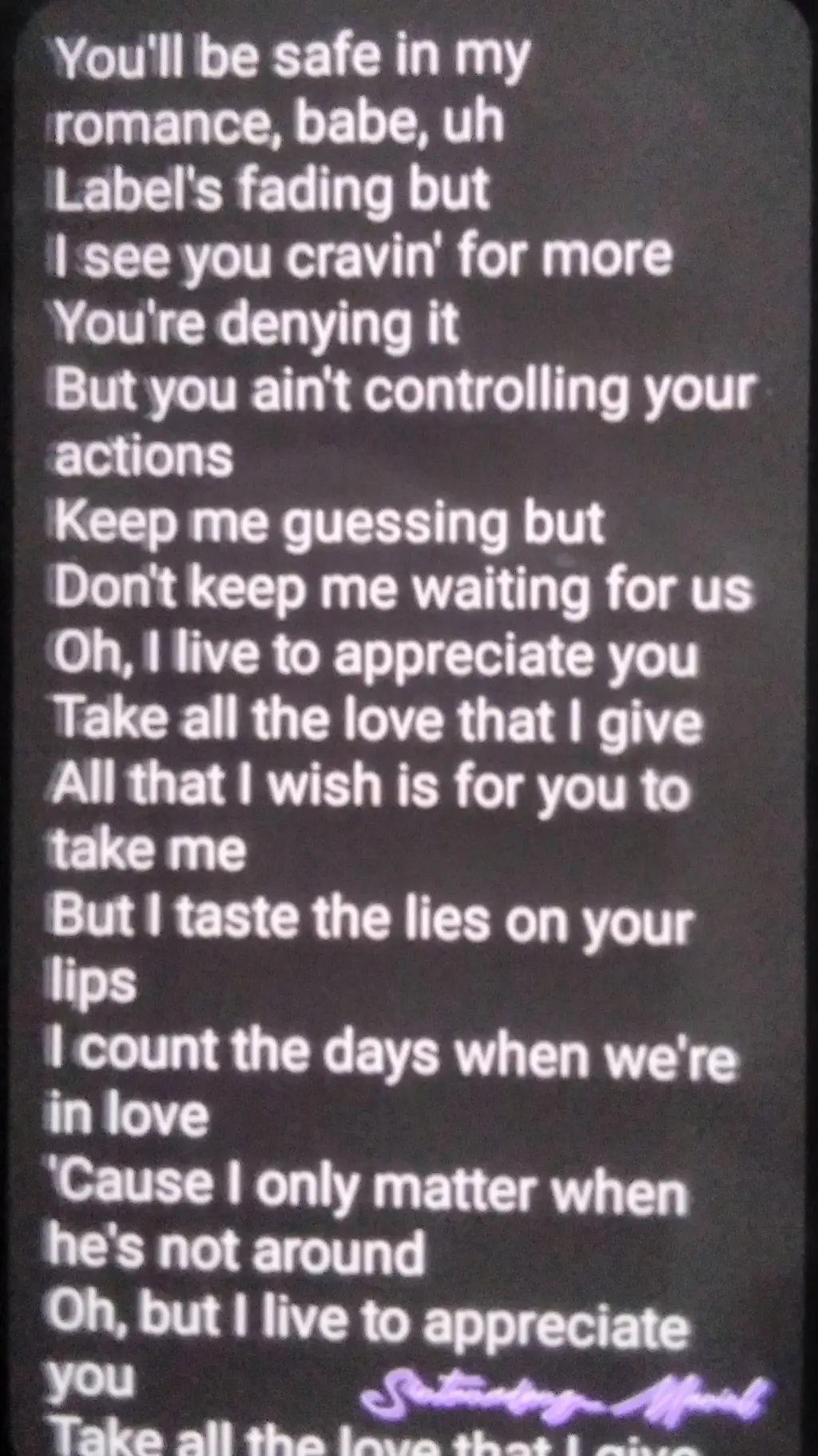 ai character: finish the lyrics background