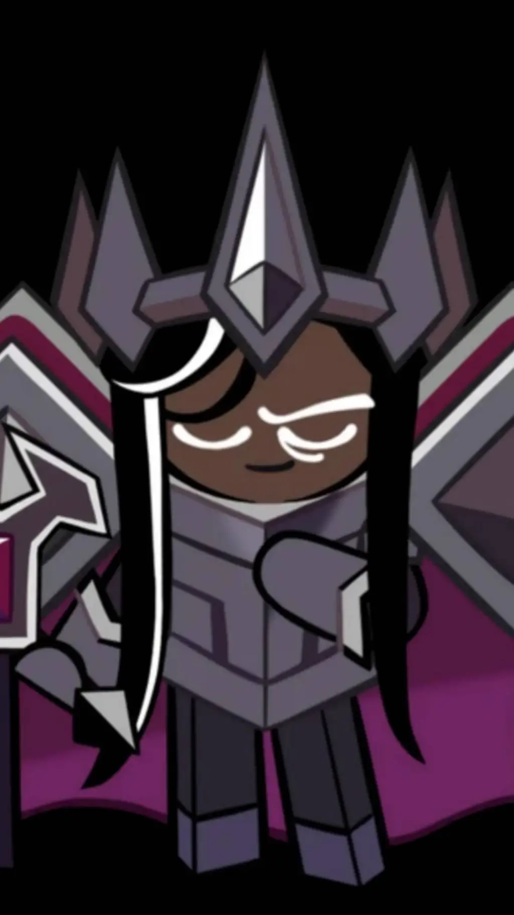 ai character: dark cacao cookie background