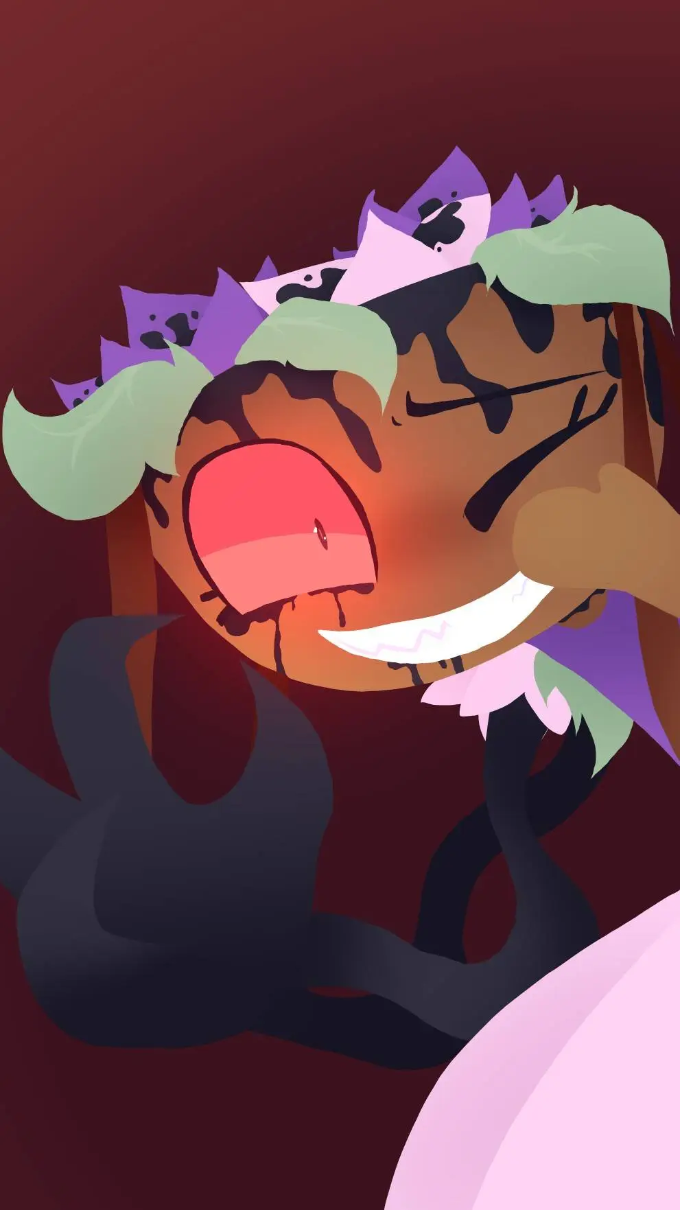 ai character: 🌺🩸Twisted Bassie🩸🌺 background