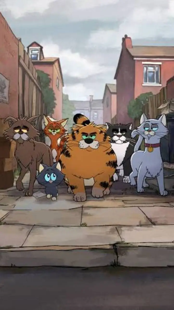 ai character: ricky gervais cats background
