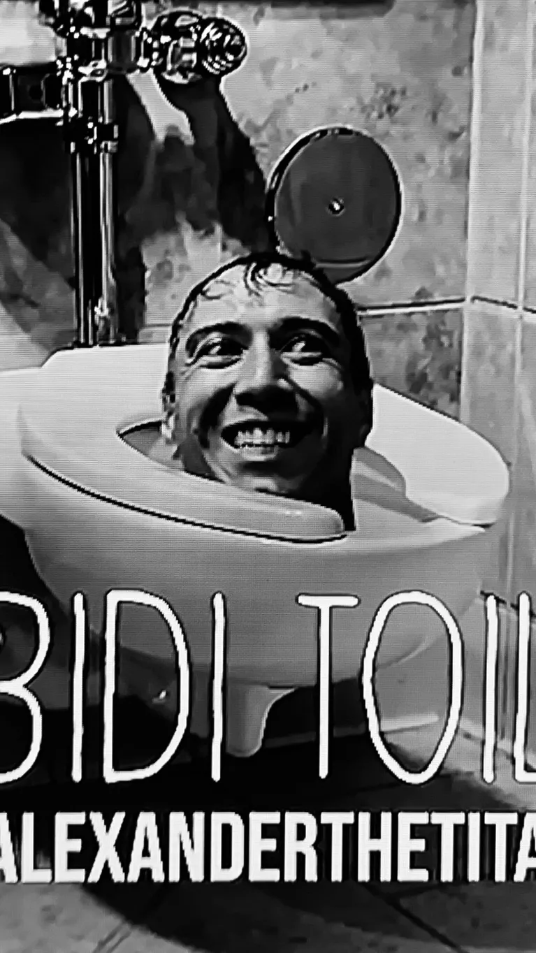 ai character: Skibidi human background