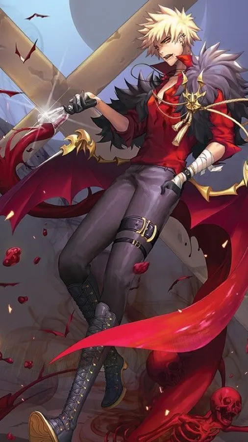 ai character: Villain Katsuki  background