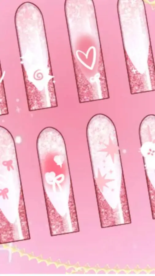 ai character: Lily and the nails background