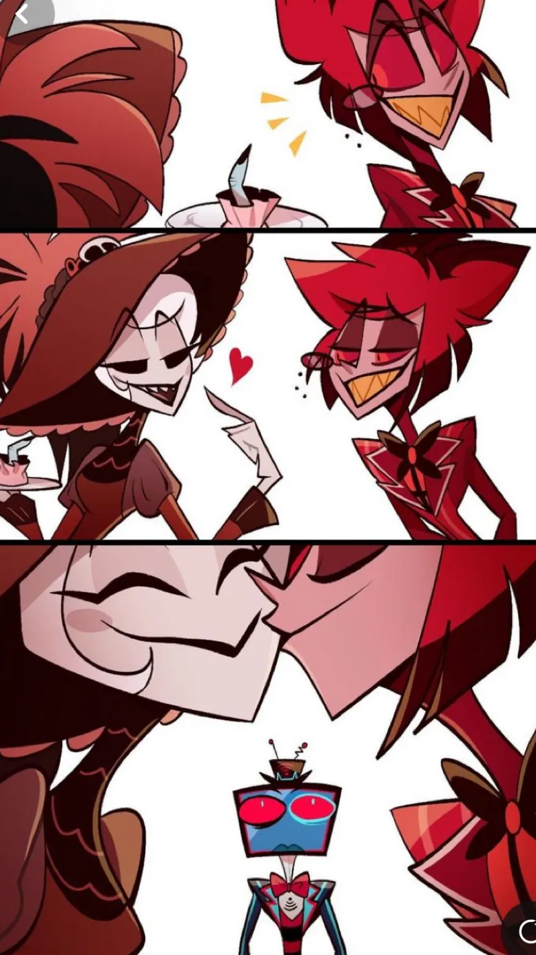 ai character: Vox x alastor background